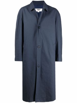 YMC button-up shirt coat - Blue