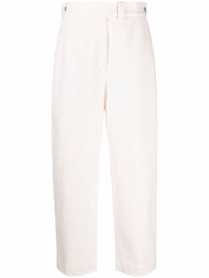 Agnona high-waisted straight leg trousers - Neutrals