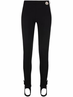 Moncler high-waist stirrup leggings - Black