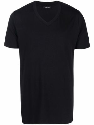 TOM FORD crew-neck fitted T-shirt - Black