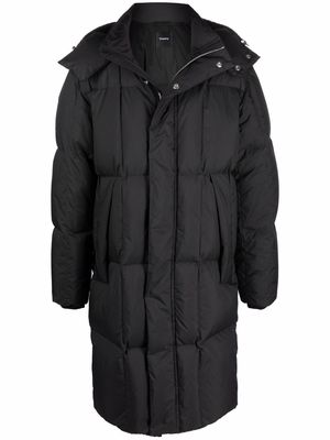 Theory hooded puffer coat - Black