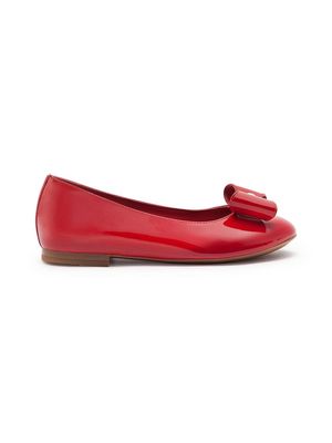 Dolce & Gabbana Kids bow-detail ballerina shoes - Red
