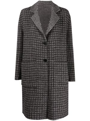 TWINSET check single-breasted coat - Black