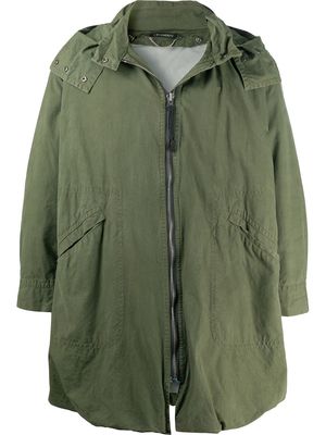 C.P. Company Pre-Owned 1990s detachable hood loose-fit coat - Green
