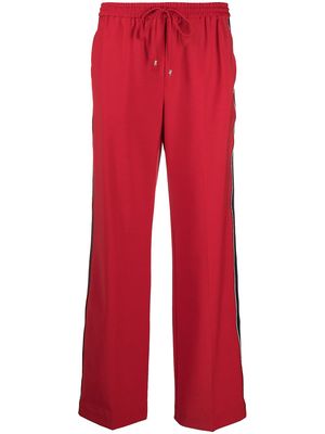 Tommy Hilfiger side stripe track trousers - Red