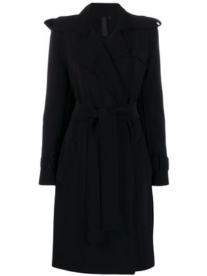 Norma Kamali belted trench coat - Black