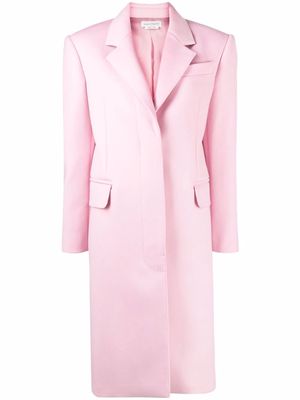 Alexander McQueen single-breasted coat - Pink