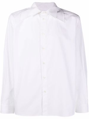 Valentino spread-collar cotton-poplin shirt - White