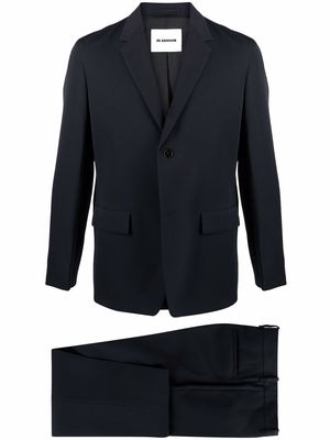 Jil Sander two-piece wool suit - Blue