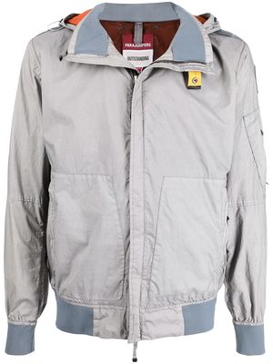 Parajumpers crinkled zip-up hooded jacket - Silver