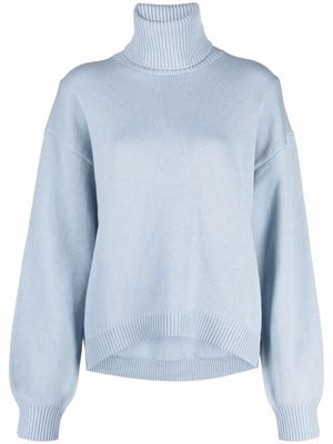 Tibi turtleneck cashmere jumper - Blue