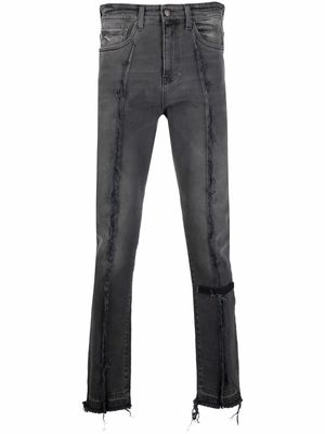 VAL KRISTOPHER raw-seam skinny jeans - Black