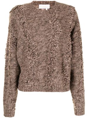 REMAIN loop-stitch knitted jumper - Brown