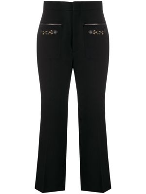 Gucci horsebit pocket cropped trousers - Black