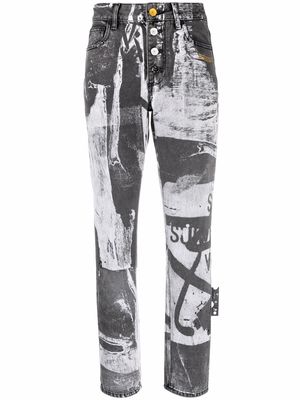 Off-White x Pablo Tomek high-waisted trousers - Black
