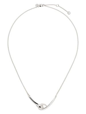 Shaun Leane Hook white diamond necklace - SILVER