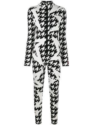 Perfect Moment star motif knitted jumpsuit - Black