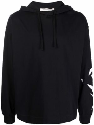 1017 ALYX 9SM abstract-print hoodie - Black