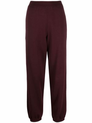 MRZ knitted straight-leg track pants - Red