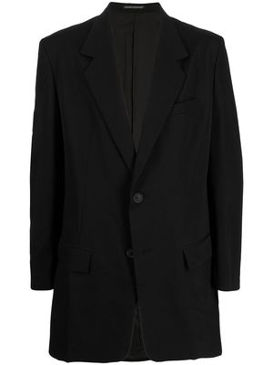 Yohji Yamamoto single-breasted tailored blazer - Black