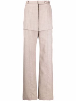 Jacquemus high-waisted panelled trousers - Neutrals