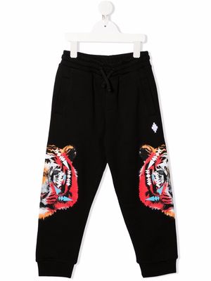 Marcelo Burlon County Of Milan Kids tiger-print track pants - Black