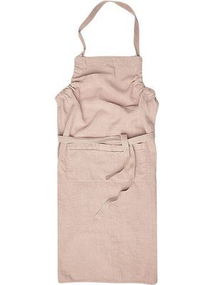 Once Milano linen kitchen apron - Pink