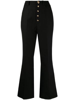 Giambattista Valli high-rise bootcut trousers - Black