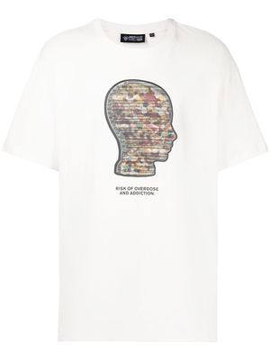 Mostly Heard Rarely Seen graphic-print stretch-cotton T-shirt - White
