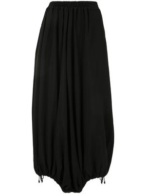 Y's cropped balloon trousers - Black