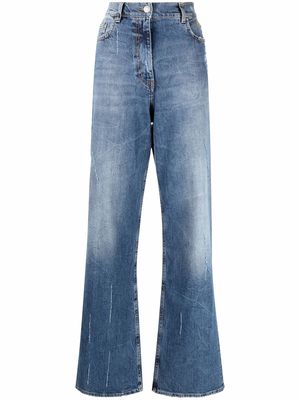 MSGM faded straight-leg jeans - Blue