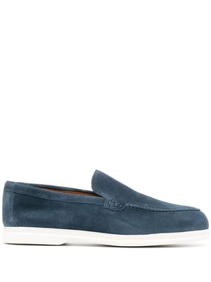 Doucal's smooth slip-on loafers - Blue