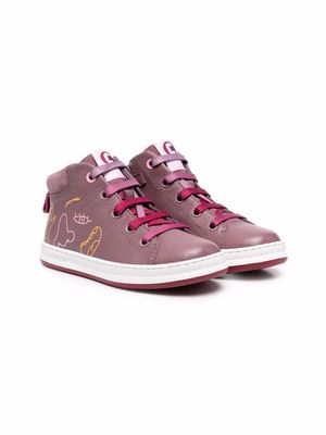 Camper Kids TWS abstract-print sneakers - Pink