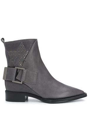 Lorena Antoniazzi pointed toe ankle boots - Grey
