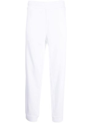 Emporio Armani high-waisted wide-leg trackpants - White