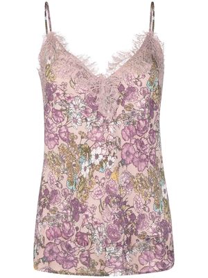 Gold Hawk floral-print camisole - Pink