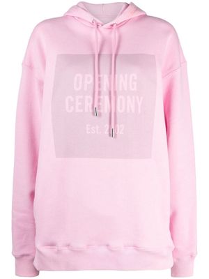 Opening Ceremony box logo hoodie - Pink