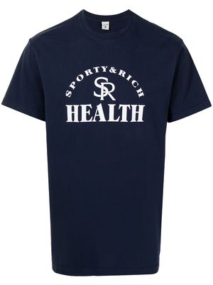 Sporty & Rich Health logo T-shirt - Blue