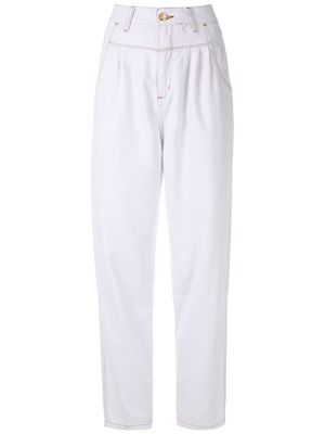 Amapô pleated jeans - White