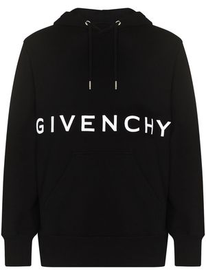 Givenchy 4G-embroidered cotton hoodie - Black