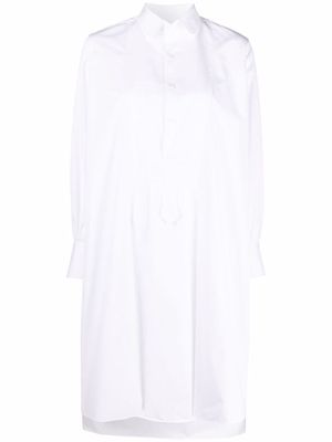 Maison Margiela high-low hem shirtdress - White