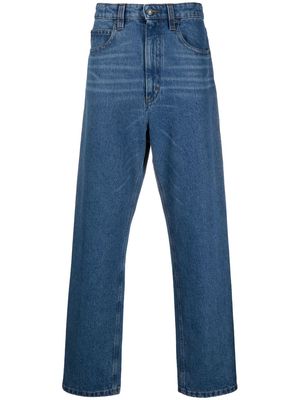 AMI Paris straight-leg cotton jeans - Blue
