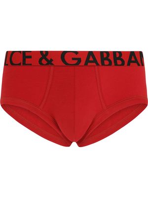 Dolce & Gabbana logo waistband briefs - Red
