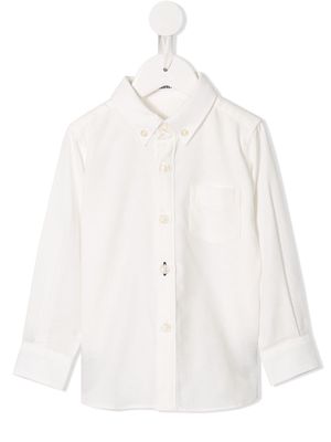 Familiar button-up shirt - White