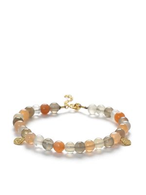 THE ALKEMISTRY moon stone beaded bracelet - Gold