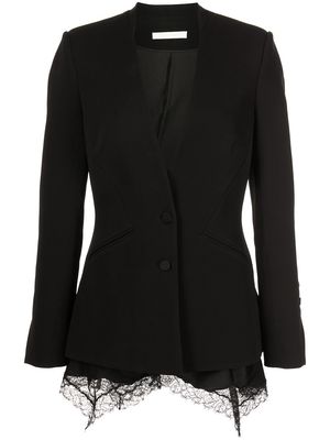 Jonathan Simkhai tailored crepe jacket - Black
