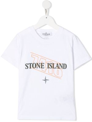 Stone Island Junior logo-print T-shirt - White