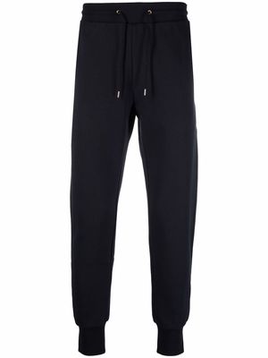 PAUL SMITH embroidered-logo organic track pants - Blue