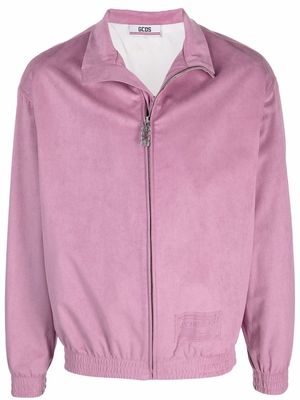 Gcds funnel neck zip-up jacket - Purple