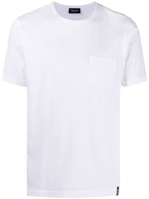 Drumohr pocketed short-sleeve T-shirt - White